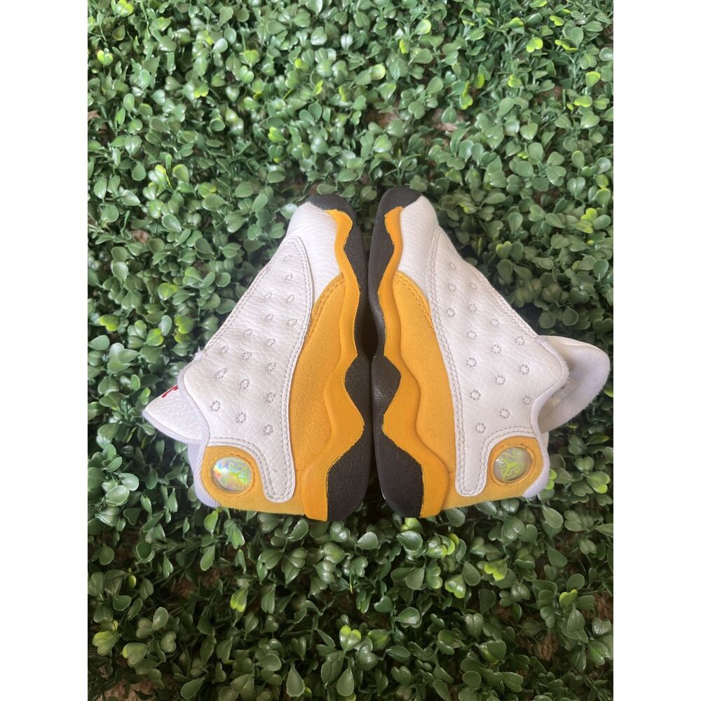 7c Jordan Retro 13 Del Sol Nike Yellow Gold White an Black
